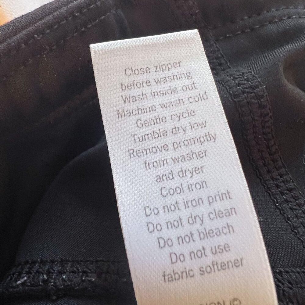 Athleta M Asymmetrical Mesh Sonar Yoga Tight Leggings Medium - Picture 13 of 13